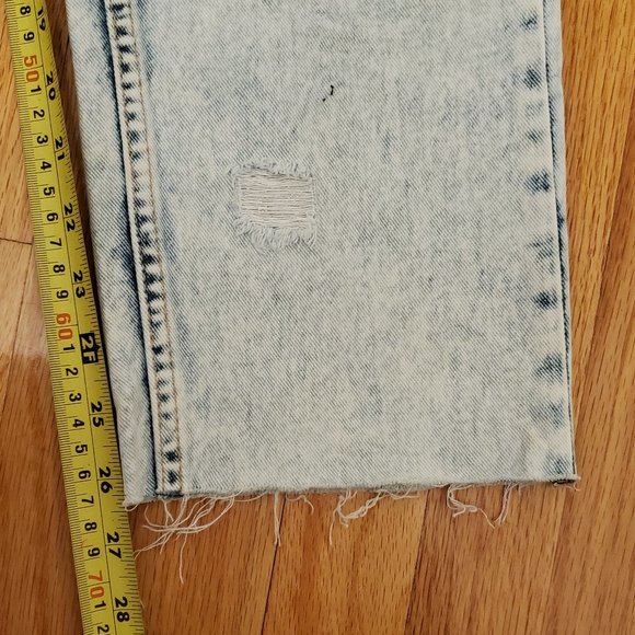 Aeropostale Jeans Womens Size 4 Acid Wash Boyfriend 90s Baggy Retro Distressed - Picture 12 of 13